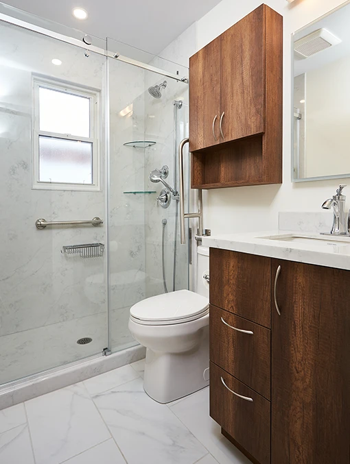 An image of a bathroom after renovation
