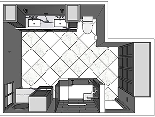 an image of a bathroom renovations plan